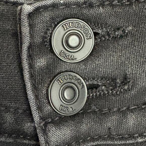 Hudson Signature Bootcut Jeans Women’s Size 30 x34 Flap Pockets Black Wash - Picture 7 of 8